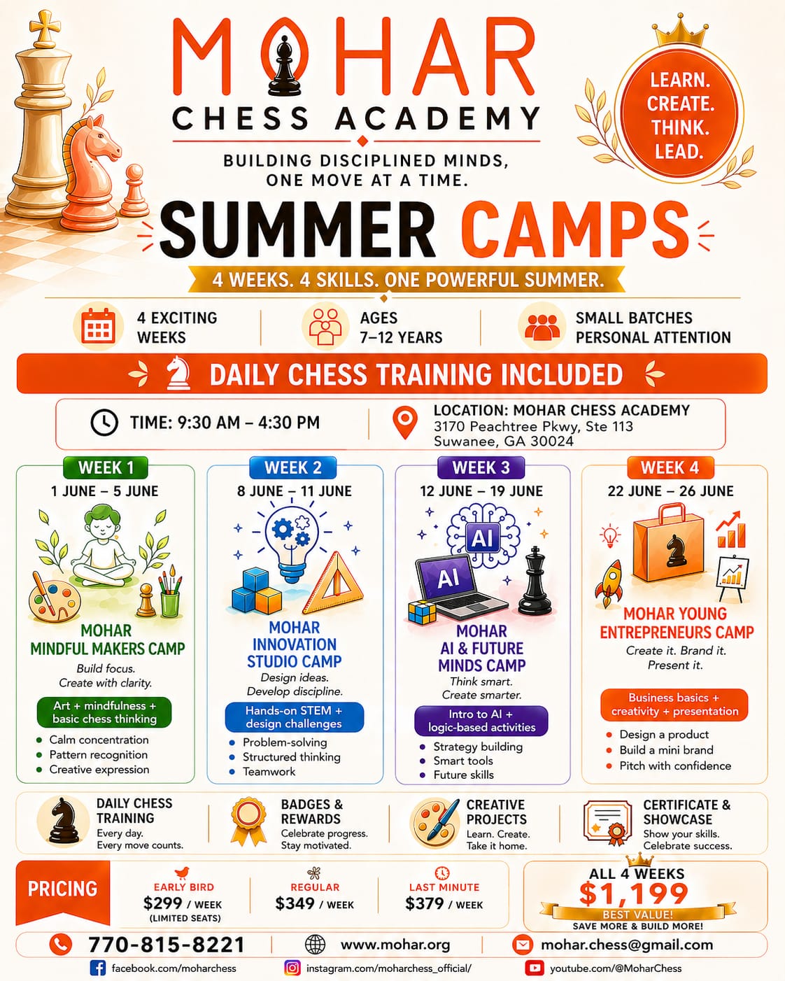 Summer Chess Camp - Week 1 | MoharChess